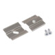 brumberg Clips de montage Profil 53020000 aluminium Set 2 pièces
