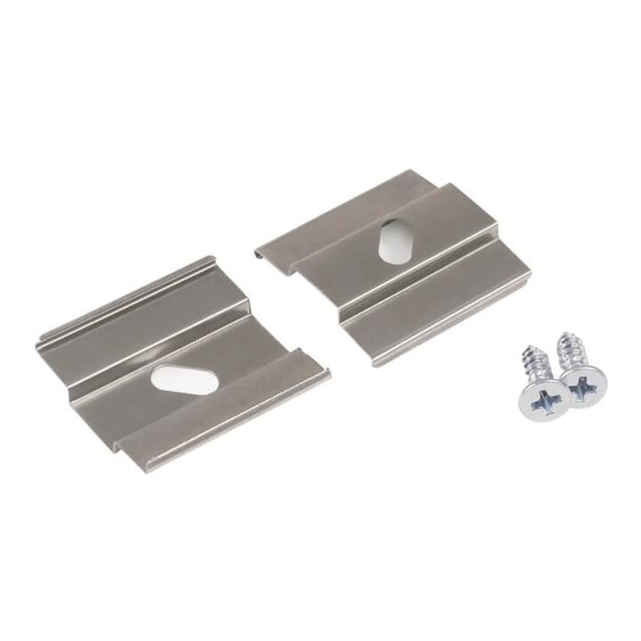 brumberg Clips de montage Profil 53020000 aluminium Set 2 pièces