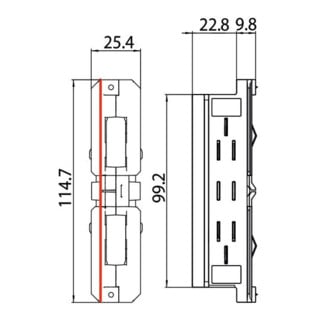 brumberg Connecteur électrique 87114070 blanc plastique