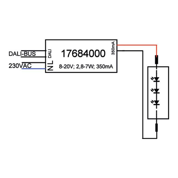 brumberg Convertisseur LED 350 mA 2,8-7 W DALI 17684020