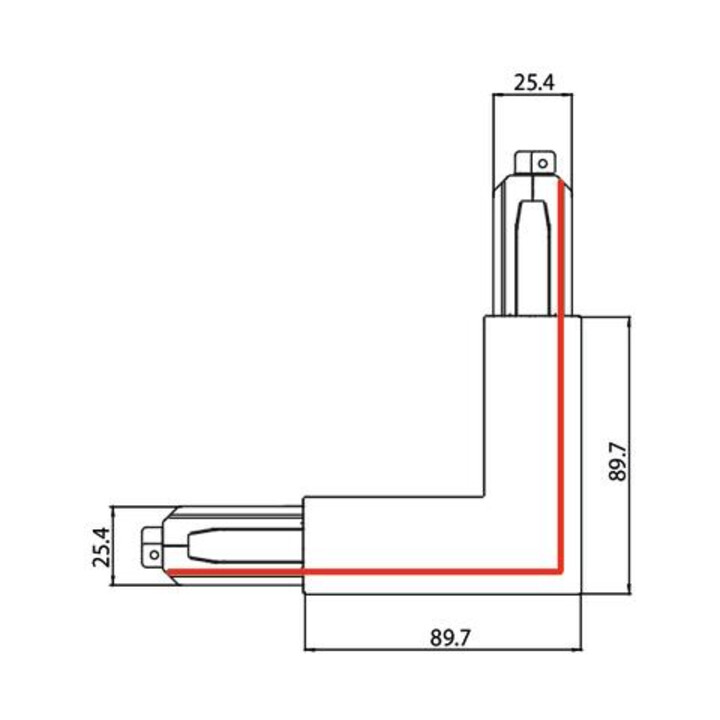 brumberg Eckverbinder 90° SL außen schwarz 87127080