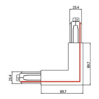 brumberg Eckverbinder 90° SL außen weiß 87127070