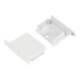brumberg Embout de couverture de profil 53066070 blanc plastique