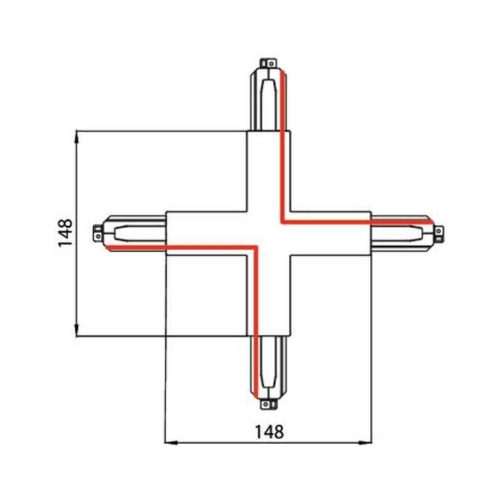 brumberg Kreuzverbinder 87130070 weiß