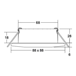brumberg LED-Einbaudownlight 230 V 2700/3000/4000K 39255083