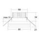 brumberg LED-Einbaudownlight 3000K 350mA 12358183