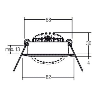 brumberg LED-Einbaustrahler 230V 3000K 38363183