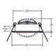 brumberg LED-Einbaustrahler 230V 3000K 39363183
