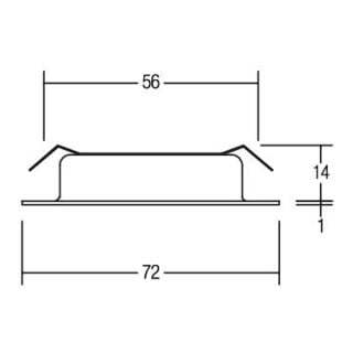 brumberg LED-Einbaustrahler 230V 3000K nickel
