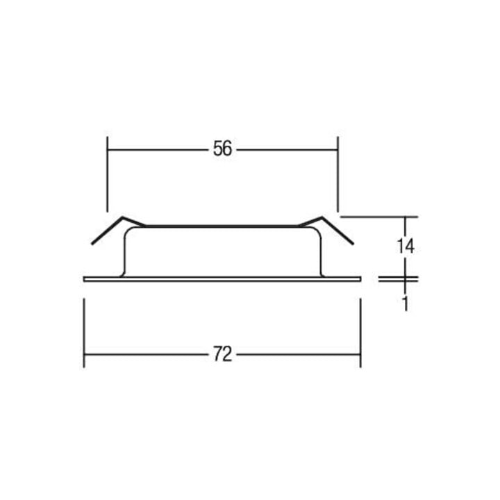 brumberg LED-Einbaustrahler 230V 3000K nickel