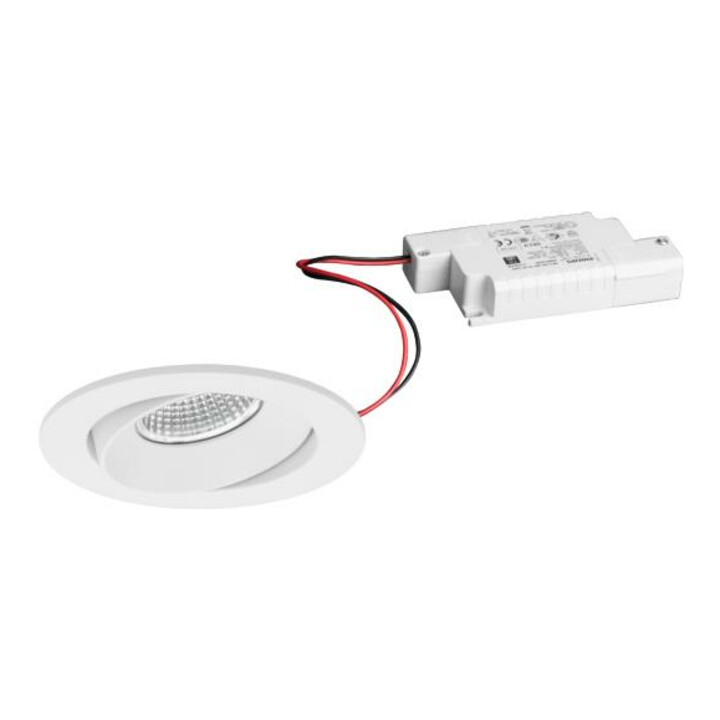 brumberg LED-Einbaustrahler 230V 7W dimmbar rund strukturweiß