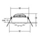brumberg LED-Einbaustrahler 350mA 2700K schwarz