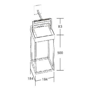 brumberg LED-Solarleuchte 3000K graphit 65312103