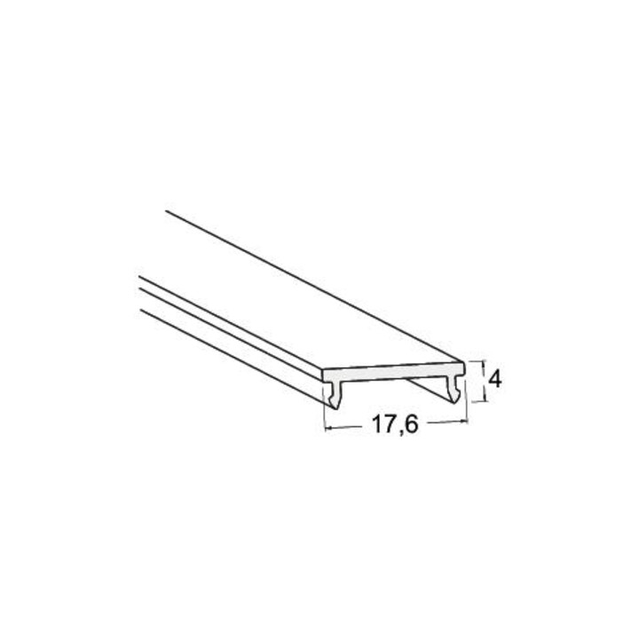 Brumberg Leuchten Abdeckung opal 2000x17,6x4mm 53489072