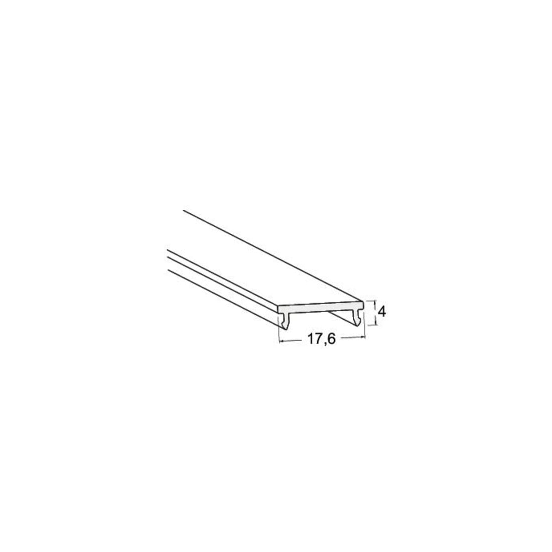 Brumberg Leuchten Abdeckung transparent 2000x17,6x4mm 53489002