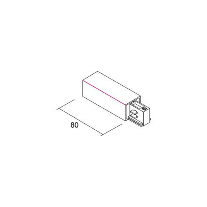 Brumberg Leuchten Alimentation finale blanc, conducteur de protection droite 88122070