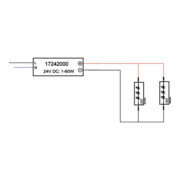 Brumberg Leuchten Alimentation LED 1-60W 24V IP20 commutable 17242000-4