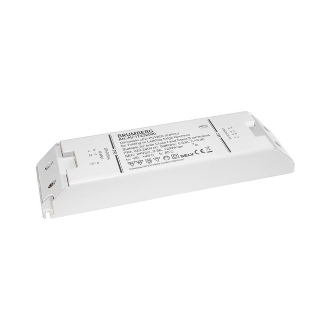 Brumberg Leuchten Alimentation LED 12-120W 24V IP20 dimmable par coupure de phase 17232000