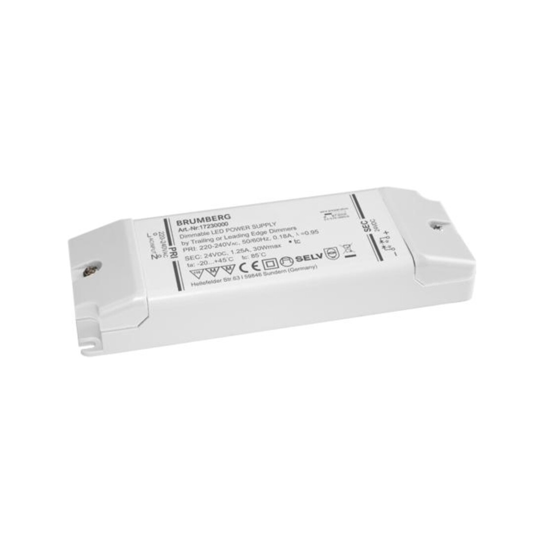 Brumberg Leuchten Alimentation LED 5-30W 24V IP20 dimmable par coupure de phase 17230000