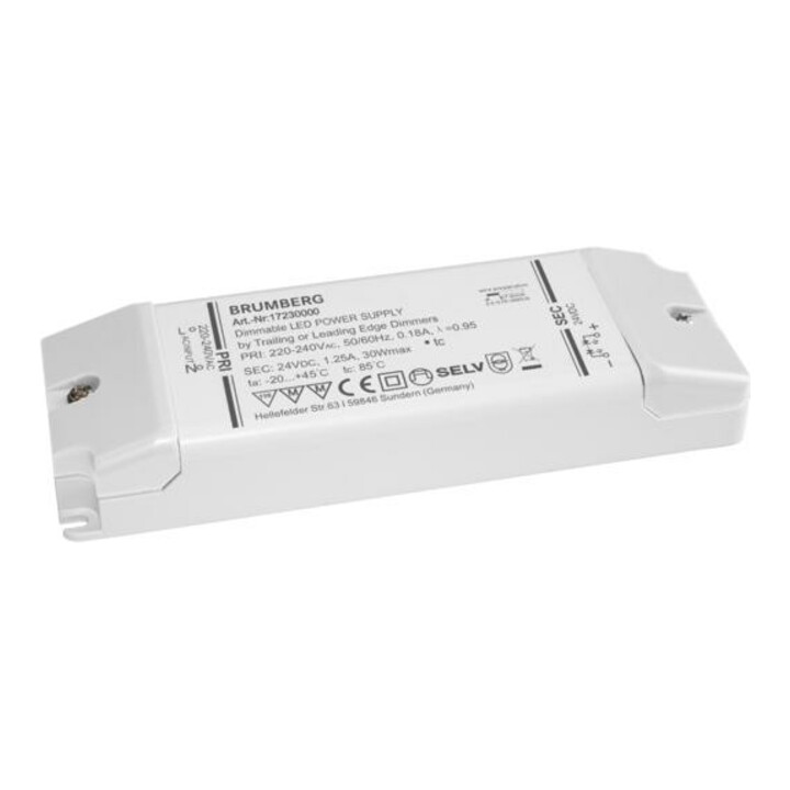 Brumberg Leuchten Alimentation LED 5-30W 24V IP20 dimmable par coupure de phase 17230000