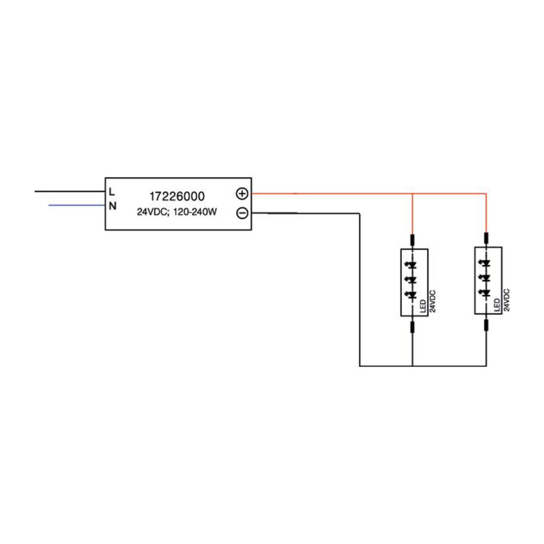 Brumberg Leuchten Alimentation LED IP65 24V DC 17226000