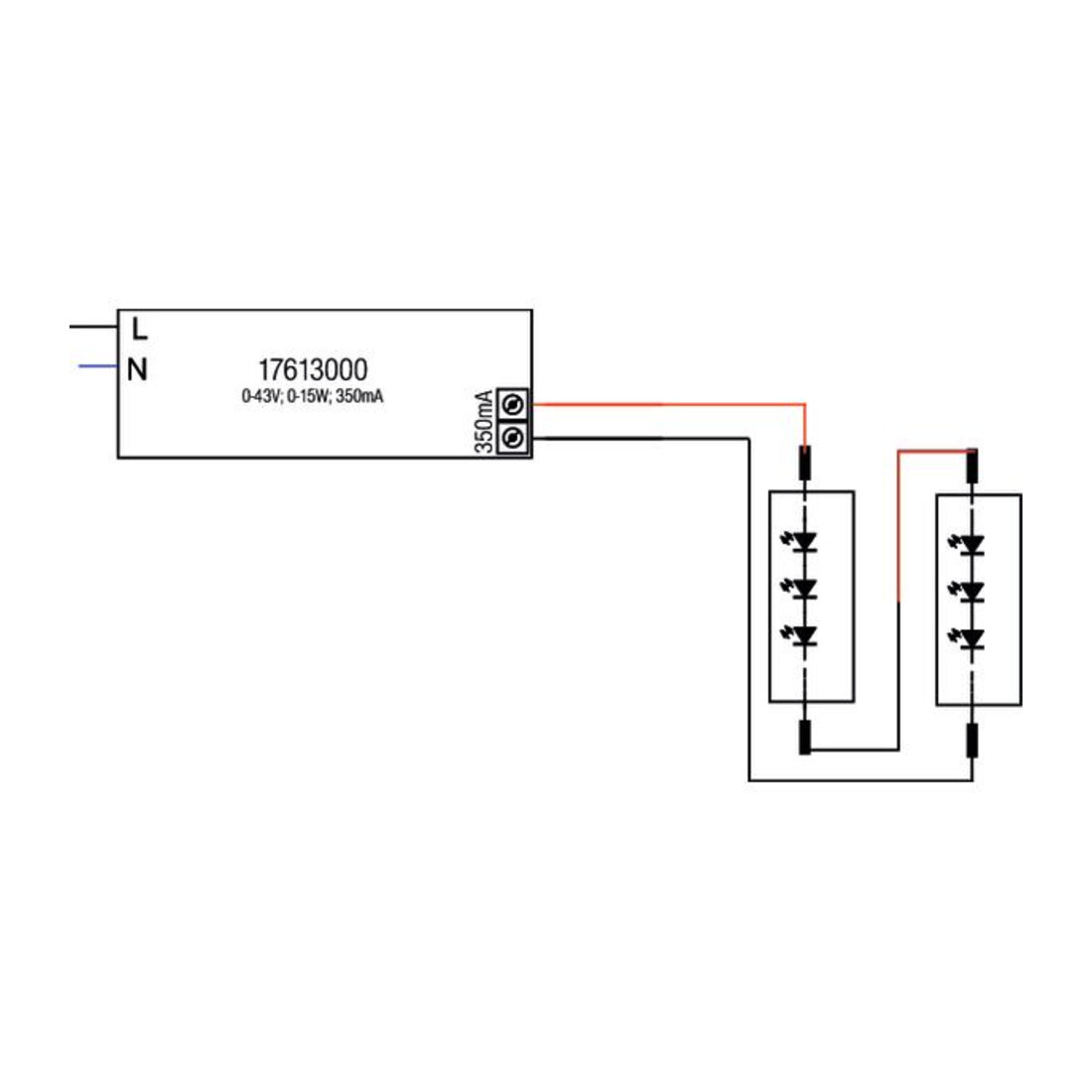 Brumberg Leuchten Alimentation LED pour Power-LED1-15x1W 17613000