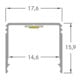 Brumberg Leuchten Anbauprofil hoch 3000x17,6x15,9mm 53381263