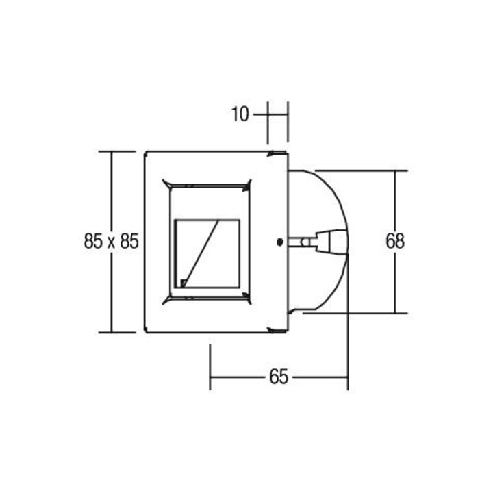Brumberg Leuchten Applique LED 1W/230V LED blanc chaud 0R3929WW