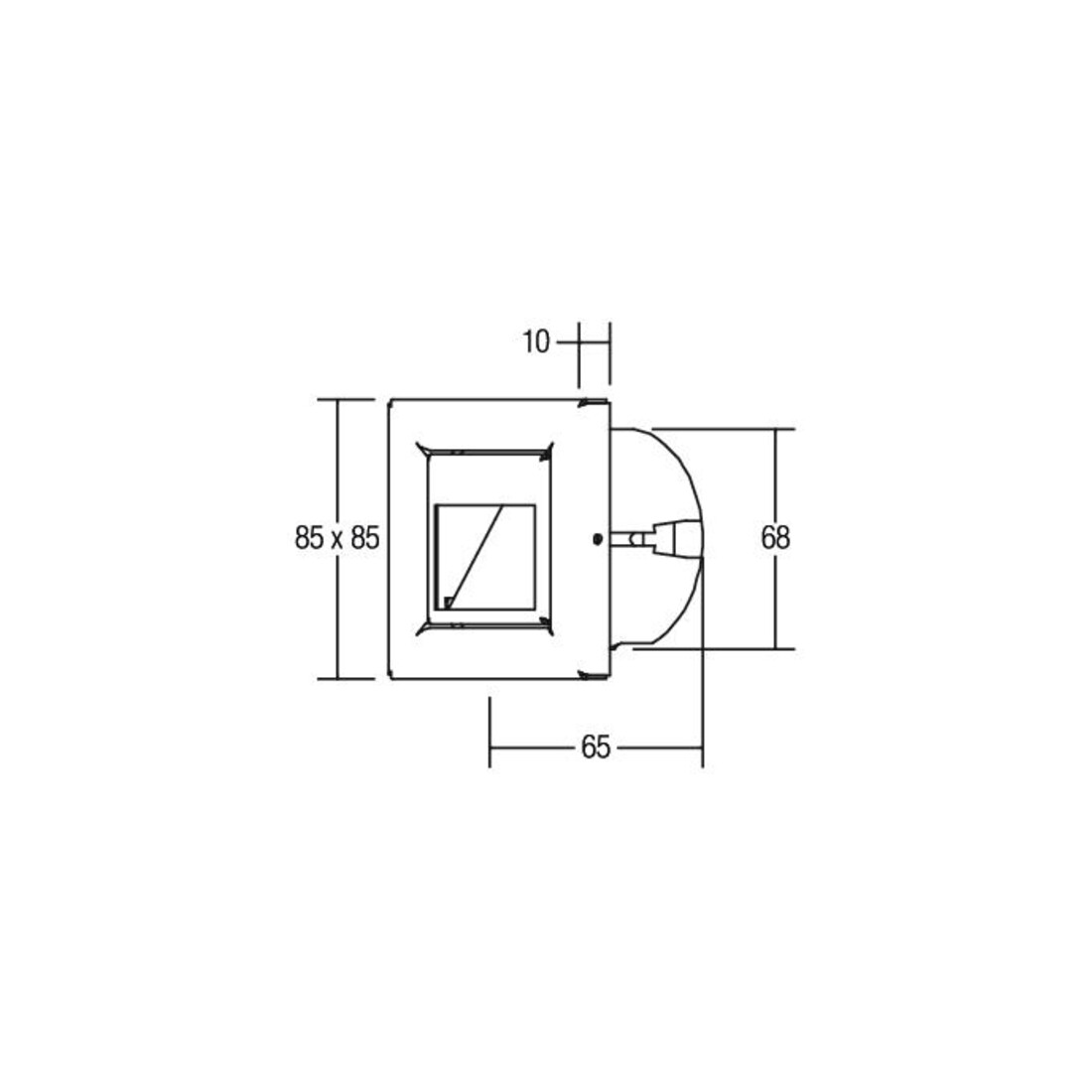 Brumberg Leuchten Applique LED 1W/230V LED blanc chaud 0R3929WW
