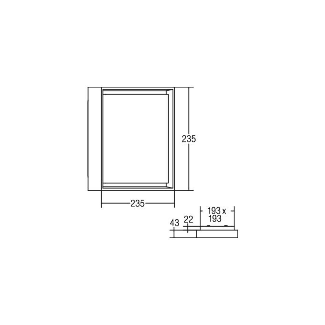 Brumberg Leuchten Applique LED 830, noir, IP54 60108183