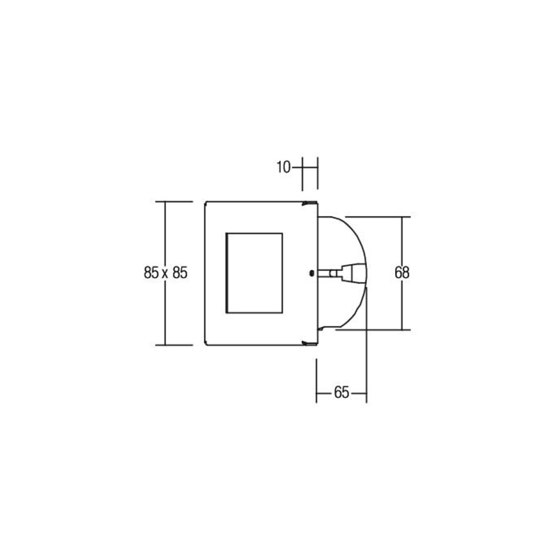 Brumberg Leuchten Applique LED encastrée murale 230V eds LF:ww 10140203