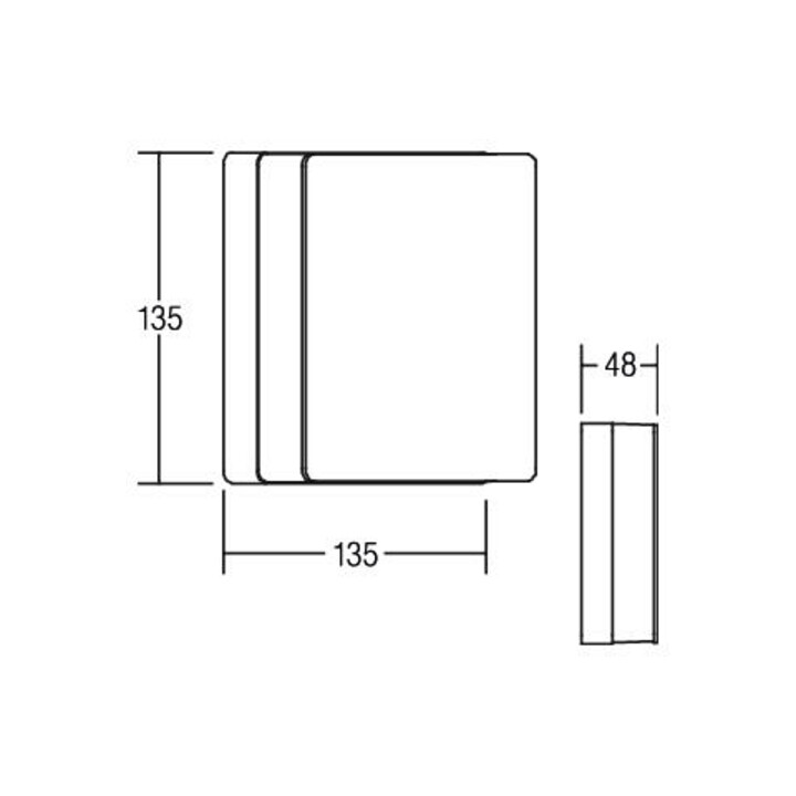 Brumberg Leuchten Applique murale LED 3000K 230V noir 10034183