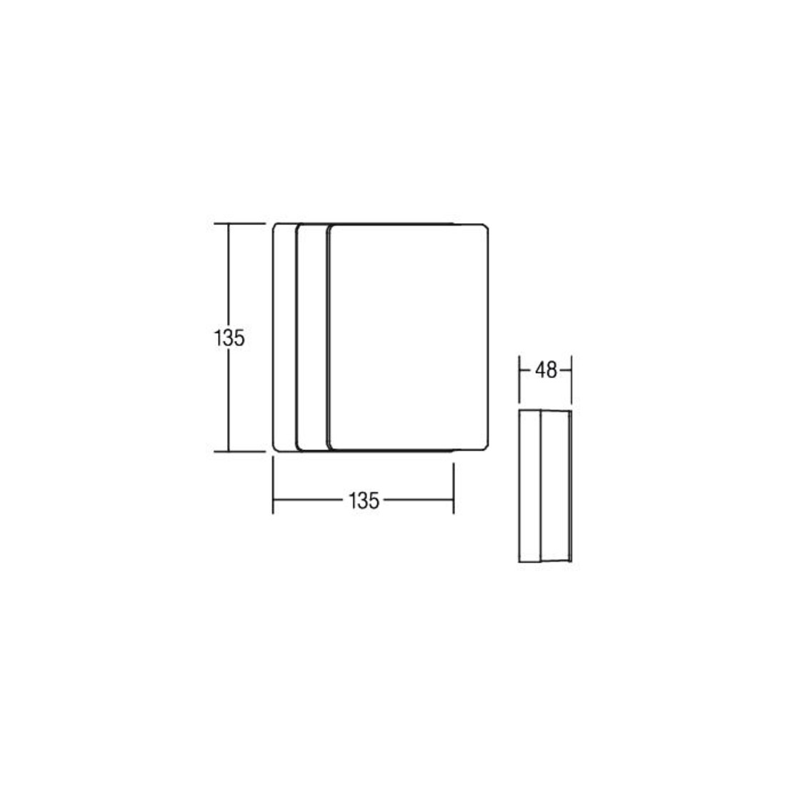 Brumberg Leuchten Applique murale LED 3000K 230V noir 10034183