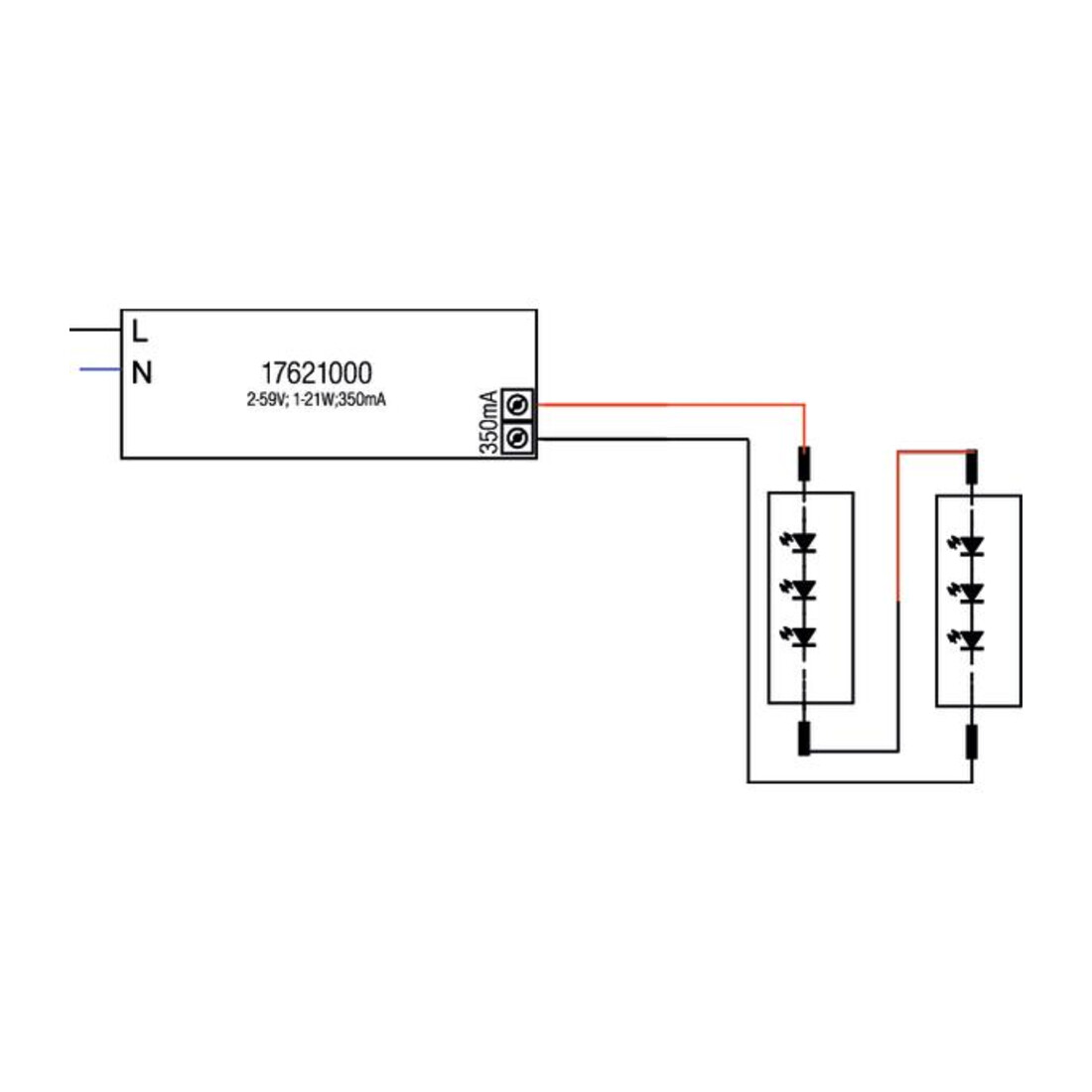 Brumberg Leuchten Convertisseur LED 350 mA non dimmable 17621000
