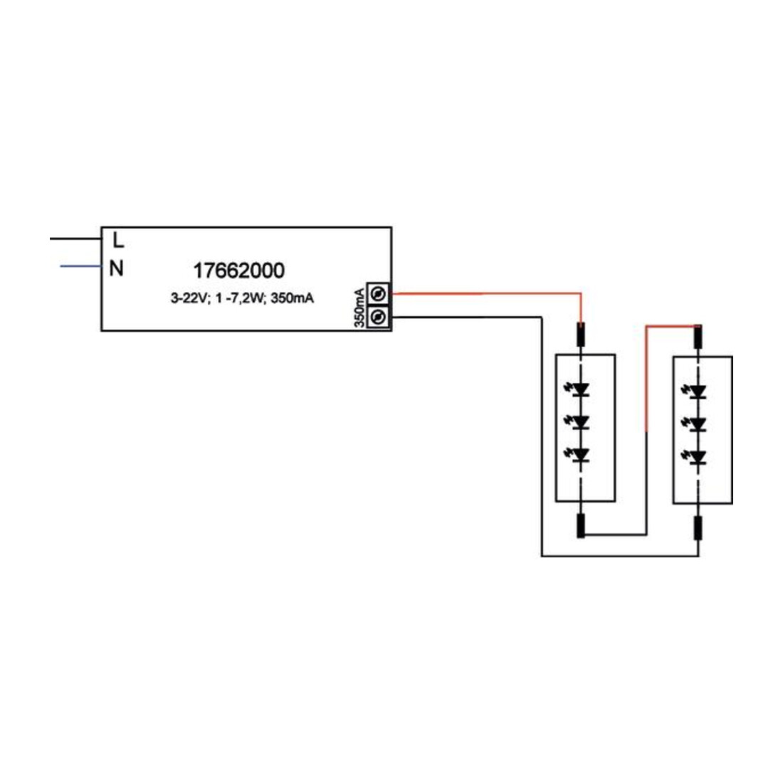 Brumberg Leuchten Convertisseur LED 350mA non dimmable 17662020