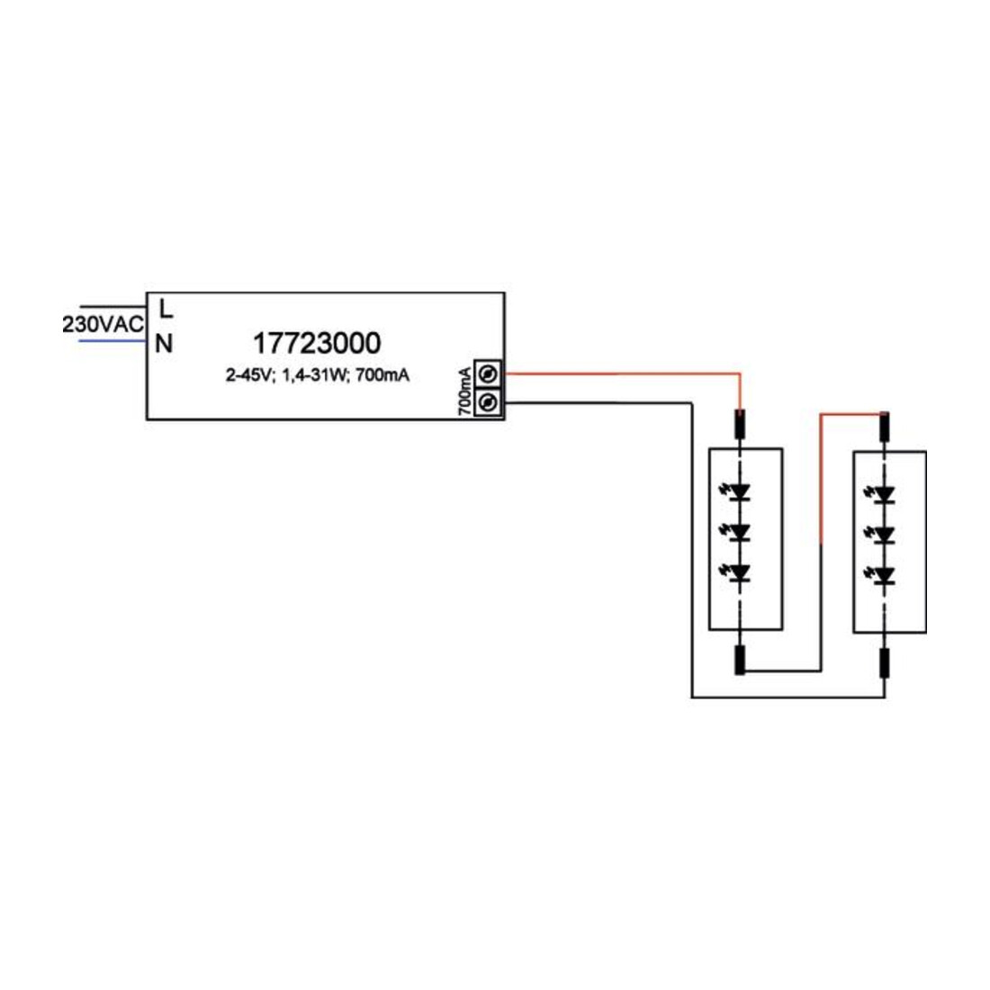 Brumberg Leuchten Convertisseur LED 700mA 31W 17723000