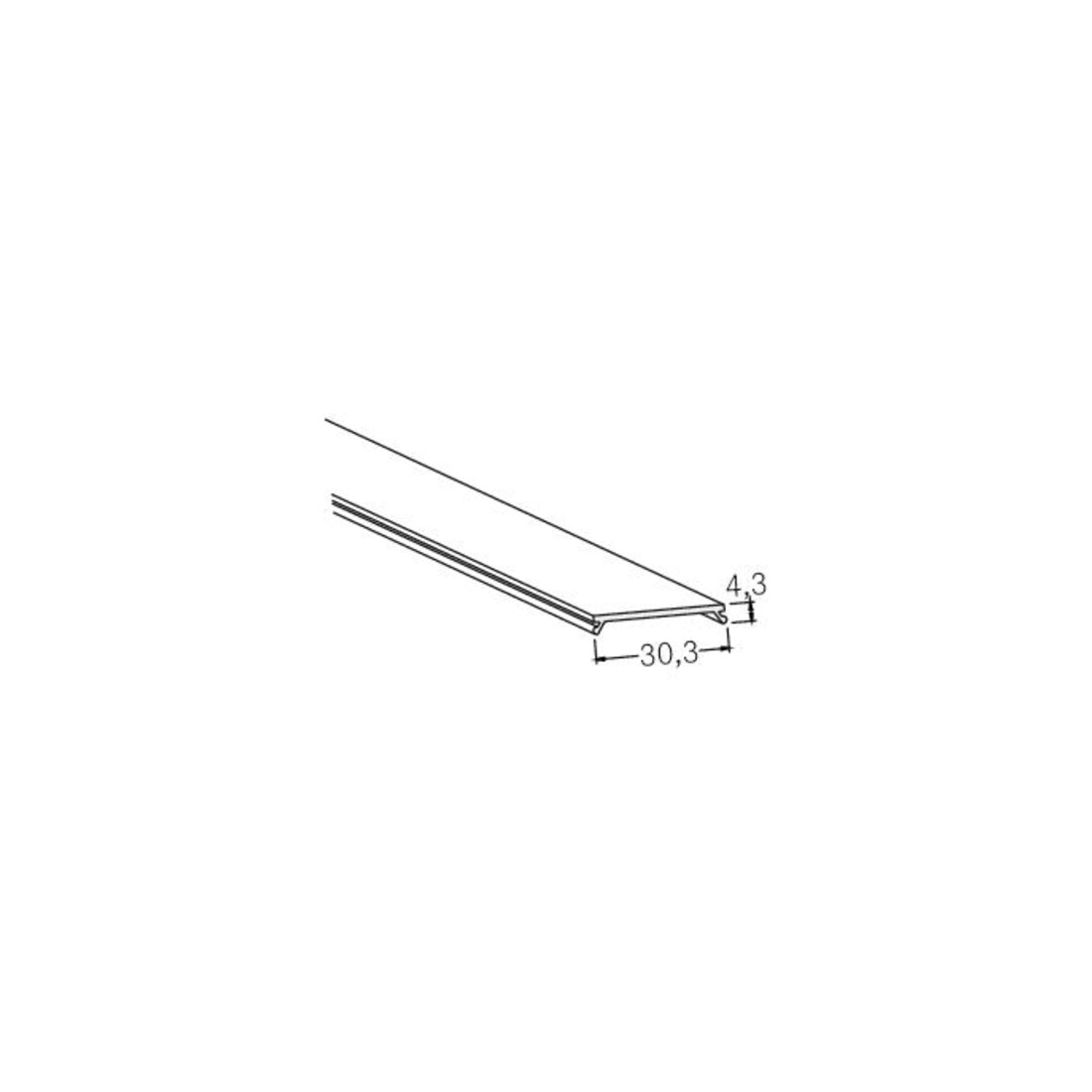 Brumberg Leuchten Couverture KU opale 2000 mm 53404070