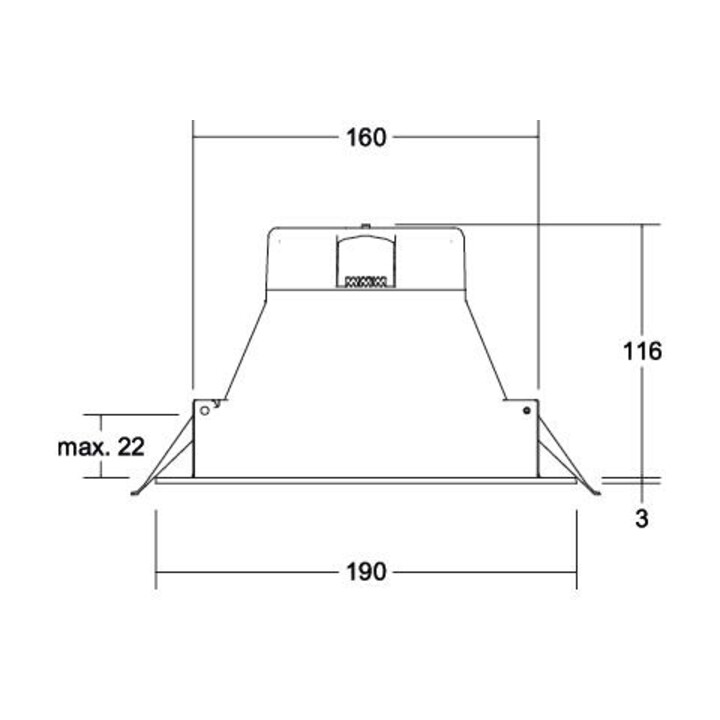 Brumberg Leuchten Downlight LED encastré 3000K/4000K/5700K 32028073