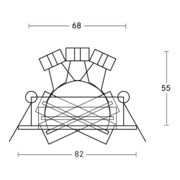 Brumberg Leuchten EB-Downlight 50W GX5,3 blanc 00326107-4