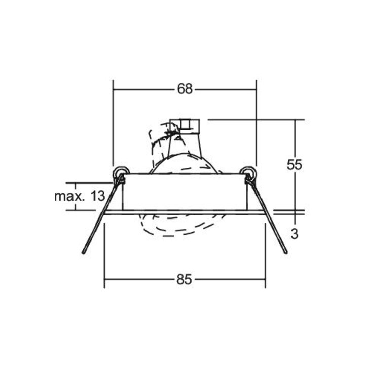 Brumberg Leuchten EB-Downlight 50W GX5,3 ws 00326107