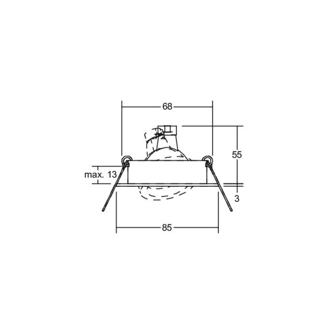 Brumberg Leuchten EB-Downlight 50W GX5,3 ws 00326107