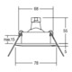 Brumberg Leuchten Einbau-Downlight 50W chr-mt 00211703