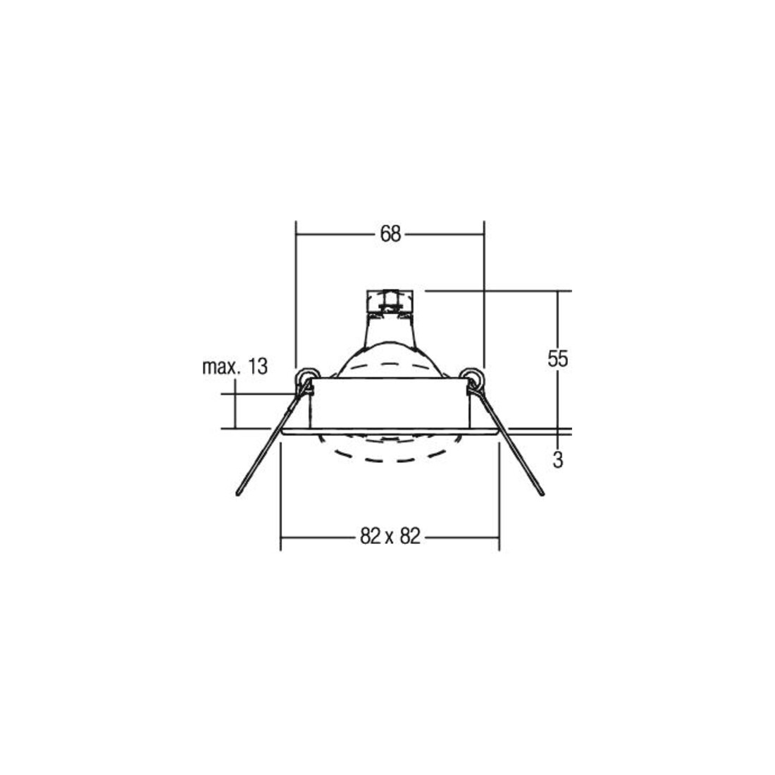 Brumberg Leuchten Einbau-Downlight chrom 00229602