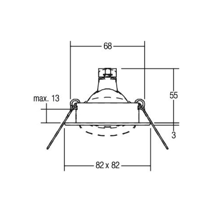 Brumberg Leuchten Einbau-Downlight chrom 00229602