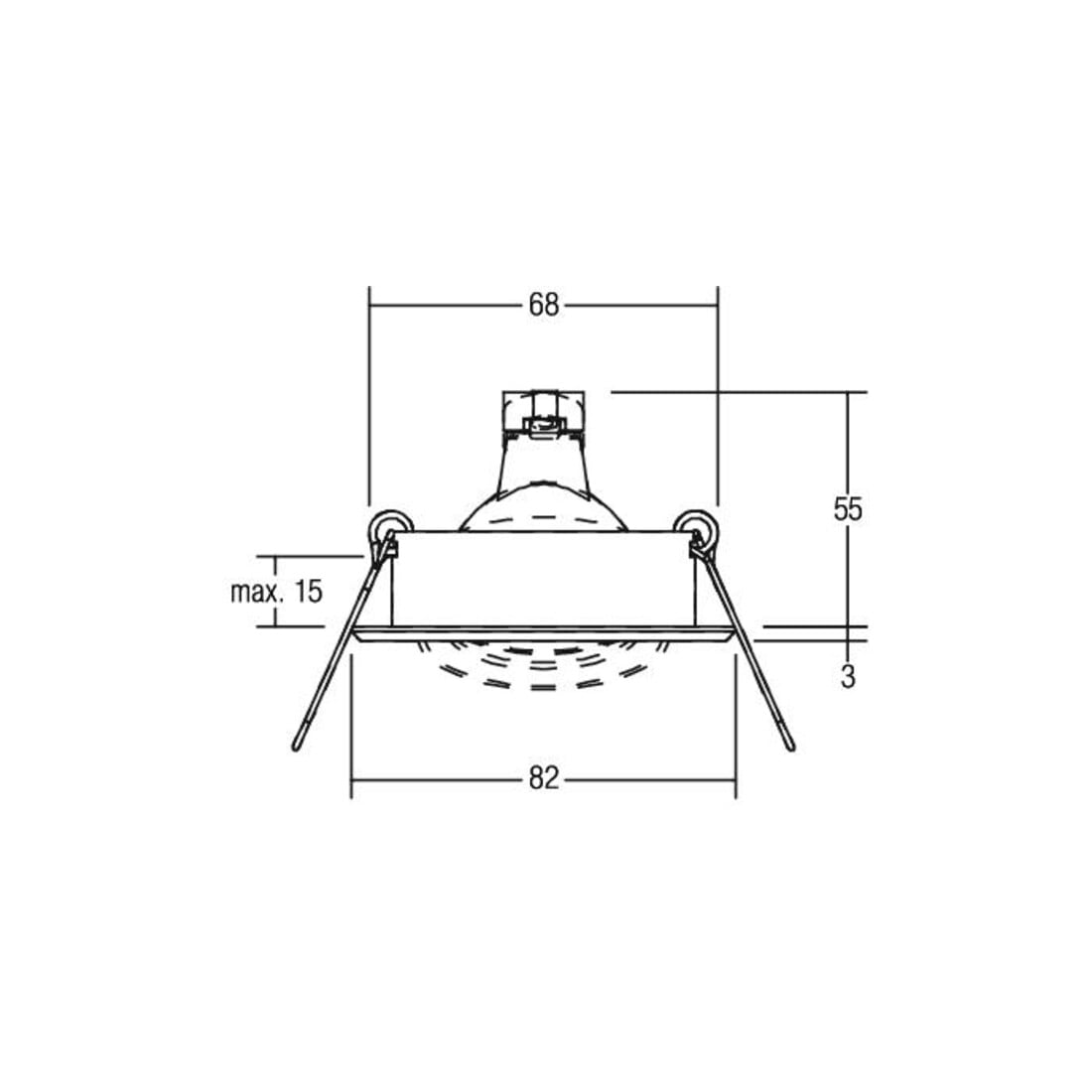 Brumberg Leuchten Einbau-Downlight GX5,3 50W sw/alu 00006400