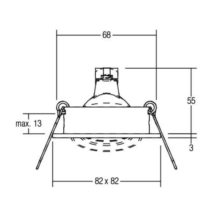 Brumberg Leuchten Einbau-Downlight GX5,3 50W sw/alu 00006600