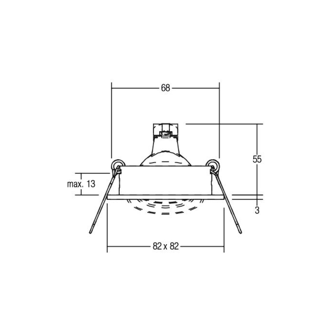 Brumberg Leuchten Einbau-Downlight GX5,3 50W sw/alu 00006600