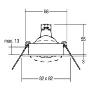 Brumberg Leuchten Einbau-Downlight weiß 00229607-4