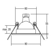 Brumberg Leuchten Einbauleuchte 50W eds 00219022-5