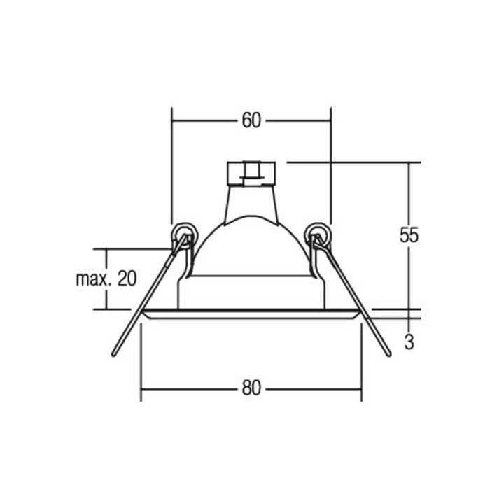 Brumberg Leuchten Einbauleuchte 50W eds 00219022
